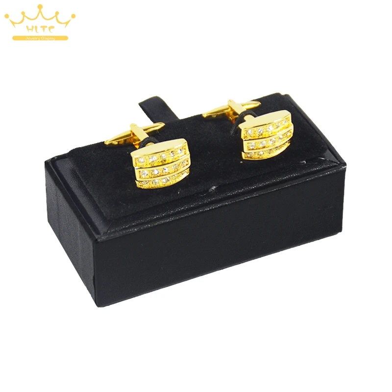 US $251.16 Wholsale lots 300pcslot Jewelry box black Cufflinks Boxes carrying cases boite a bijoux cufflink gift box by bulk free shipping