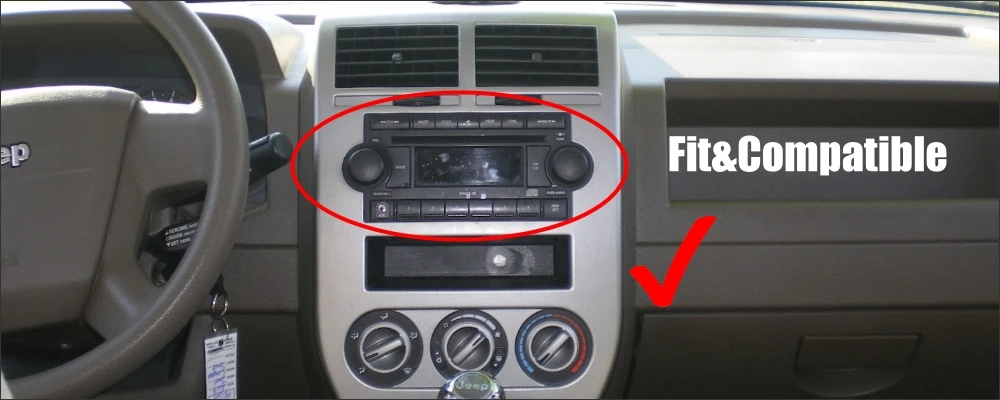 Clearance Liandlee Android Car For Jeep Compass 2006~2008 Radio CD DVD Player GPS Navi Navigation Media Maps Camera OBD TV HD Screen 7