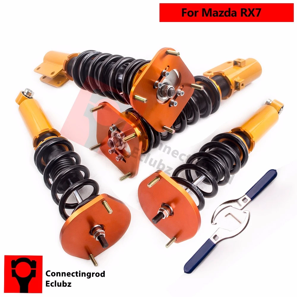 For Mazda Rx7 Rx 7 Fc Fc3s 1986 1991 Full Coilover Suspension Lowering Kits Golden 1 3l R2 Gas Turbocharged Spring Absorber Coilover Suspension Suspension Coiloverscoilover Suspension Kits Aliexpress