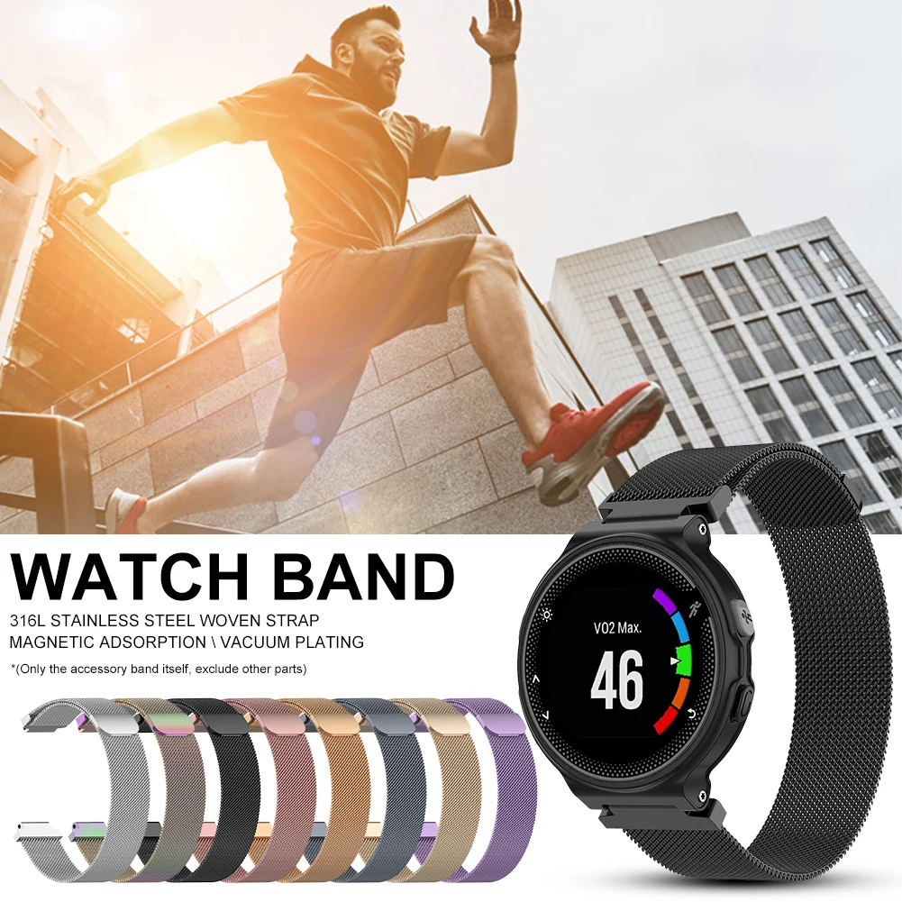 Ремешок для смарт-часов Garmin Forerunner 220 230 235 630 620 735 235 подход S20 S5 S6 ремешок для наручных часов Apple Watch, Миланский Браслет с отверткой