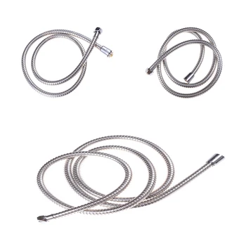 

1.2M/1.5M Plumbing Hoses G1/2 Inch Flexible Shower Hose Stainless Steel Chrome Bathroom Water Head Showerhead Pipe