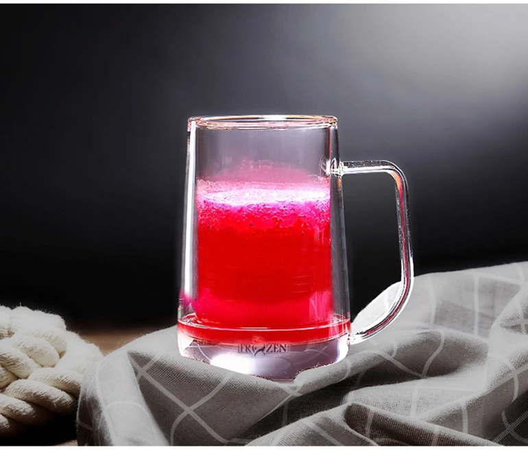 Замороженная франспарентная пивная кружка большой емкости сока чашка креативная стеклянная кружка