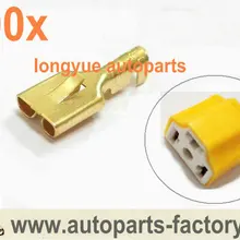 Longyue 200 шт автомобиля соединительные разъемы/контакты для H1 H4 гнездо для фары реле conector держатель лампы