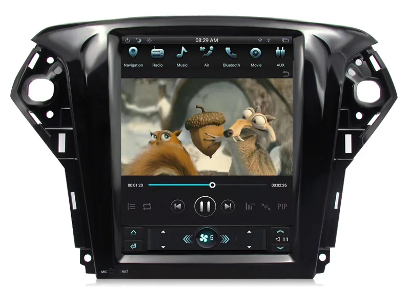 Flash Deal 10.4inch 2G+32G Vertical Screen Android 7.1 Car DVD GPS Navigation For Ford Mondeo 2007 2008 2009 2010 2011 2012 3