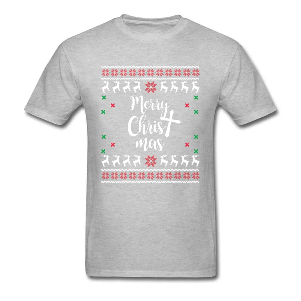 Merry Christ mas Shirt - Christian Christmas Holiday_grey