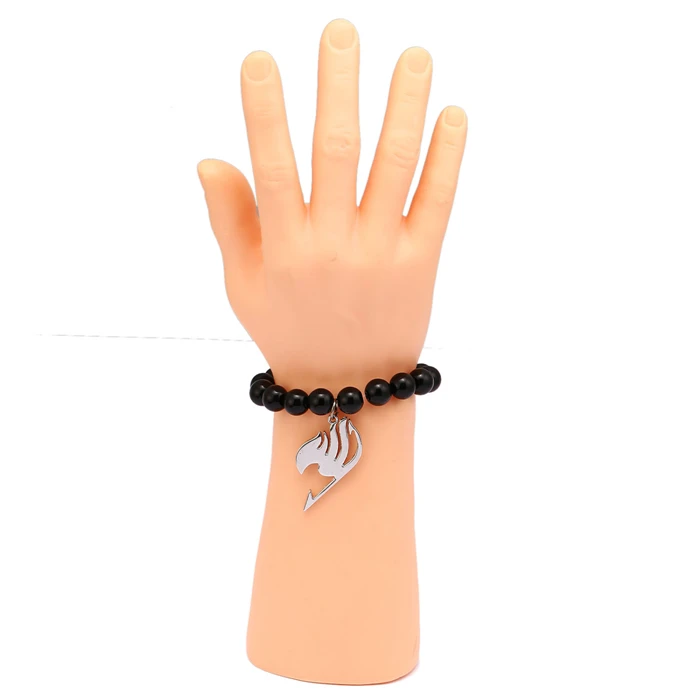 Fairy Tail Black Onyx Beads Bracelet