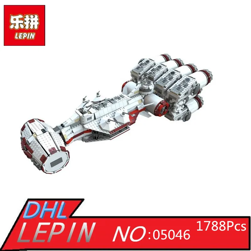 

2017 New LEPIN 05046 1788Pcs Star Tantive IV Re Blockade bel Runner Model Building Blocks Brick Toy Gift 10019 Funny Toy War