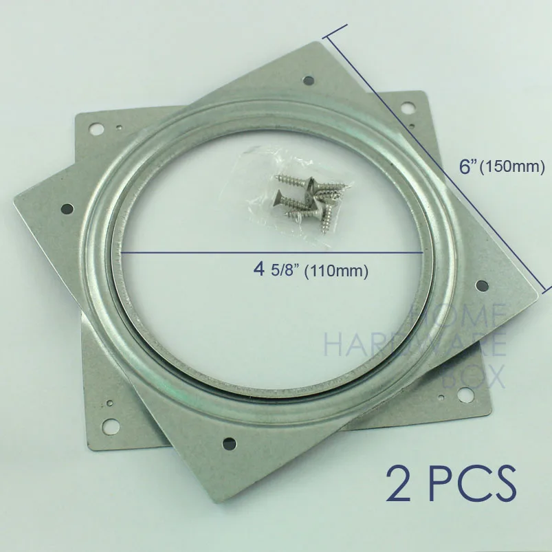 2 шт. " круглый вращающийся поднос для приправ подшипник Спиннер поворотная пластина