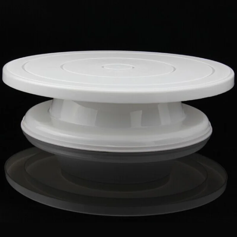 

Turntable Decorating Stand Platform White 28cm Round Rotating Revolving Cake Sugarcraft Best Selling