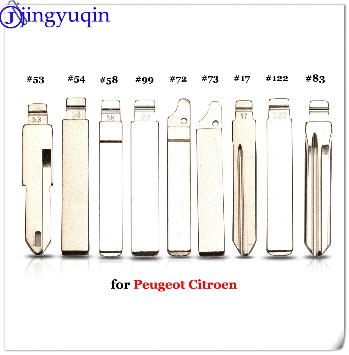 

jingyuqin 10p VA2 HU83 SX9 #17 #53 #54 #58 #72 #73 #83 # 99 #122 For Citroen C4L Triumph Peugeot 307 207 Flip Car Key Blade