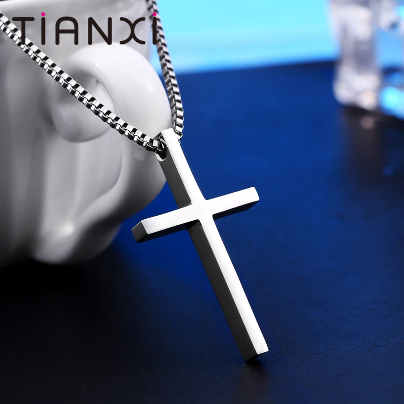TIANXI New Fashion Gothic Style Cross Pendant For Man And Woman Stainless Steel Personality Charm Jewelry | Украшения и