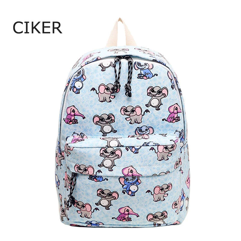 

CIKER Canvas Backpack College Student School Bags Cat Printing Backpacks for Teenagers Mochilas Casual Rucksack Travel Daypack