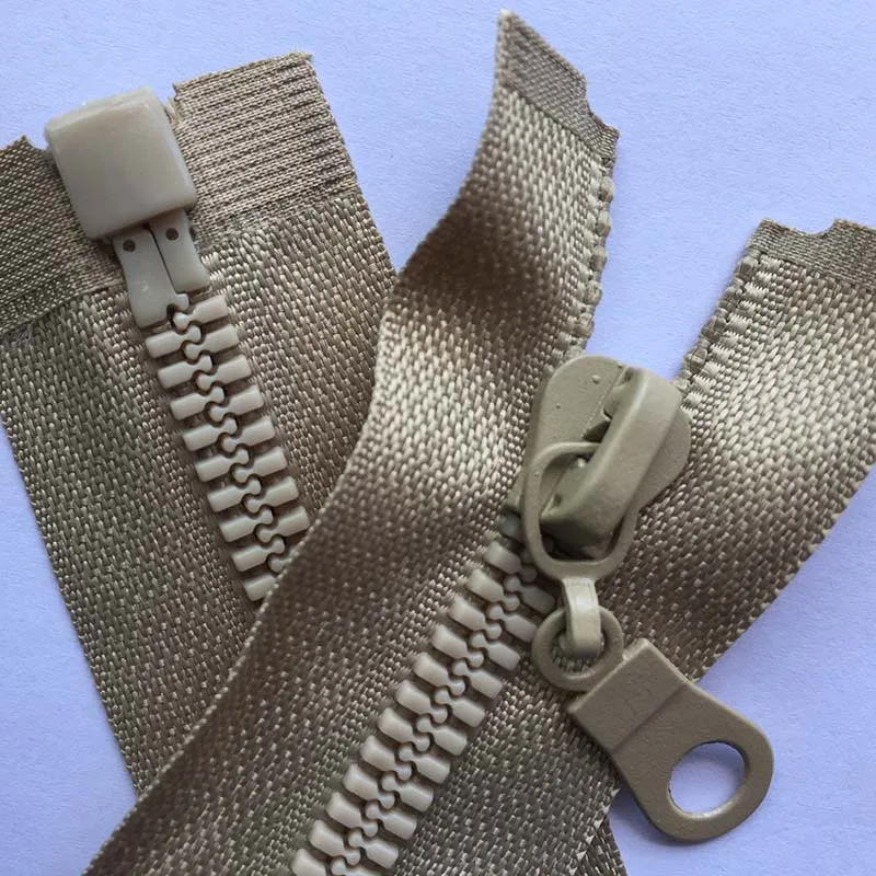 Description Picture 5 of item1 piece 5# 70cm 80cm Zipper Resin Zipper Down Jacket Overcoat Sportwear Zipper Clothing Accessories Mix Colors Black White