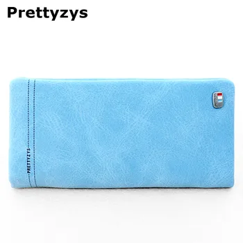 

Prettyzyz Long Leather Women Wallets and purse,lady's Fashion grind Clutch bag students cute big capactiy card holder Gift
