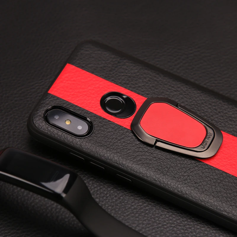 Luxury Car Phone Case For Xiaomi Mi 9 8 A1 A2 Lite 5X 6X Mix 2S Max 3 TPU Edge Rotating Bracket Ring For Redmi Note 7 5 6 Pro 6A