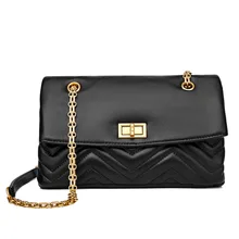 Стиль сумки через плечо для женщин Высокое качество Натуральная кожа сумки на плечо модные цепи сумка Bolsas Feminina