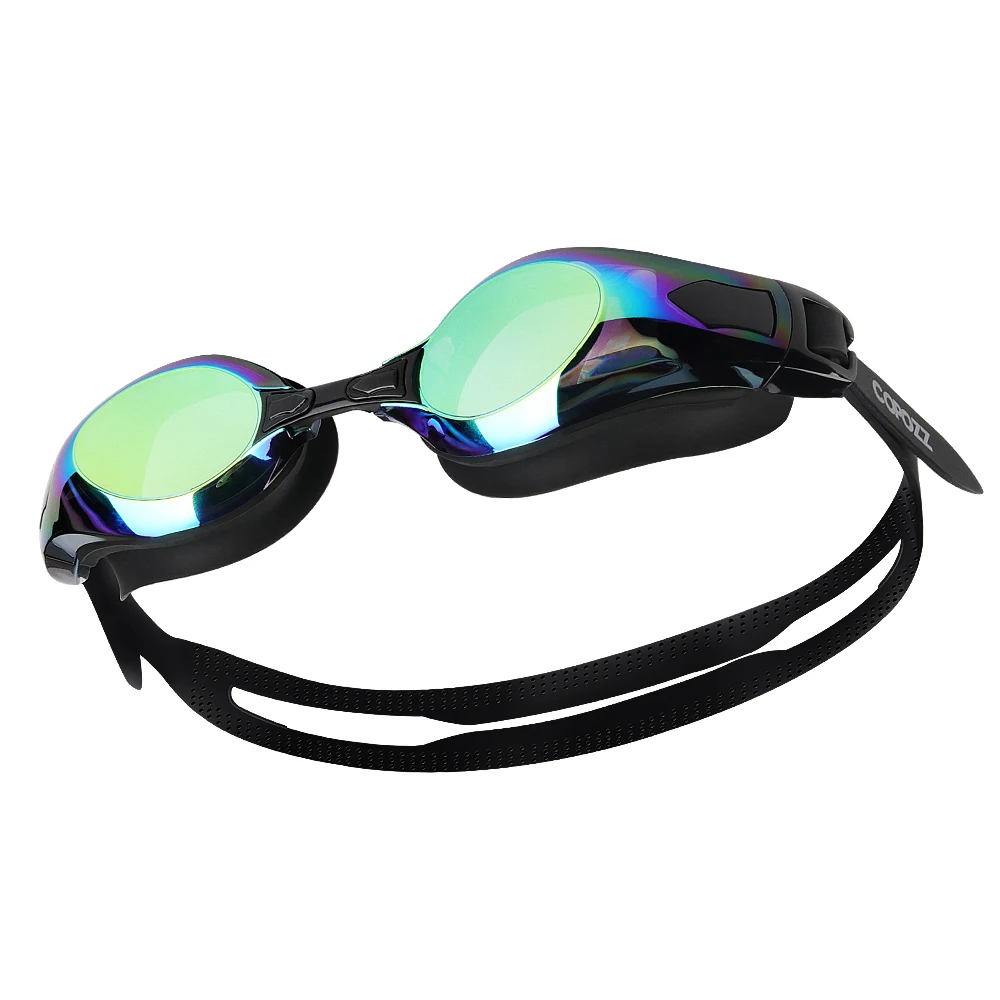 COPOZZ близорукость плавательные очки для мужчин и женщин для взрослых от 0 до 1,5 до-8 двойные Анти-туман УФ Protecion плавательные очки Pro диоптрий Zwembril - Цвет: Mirror Gold