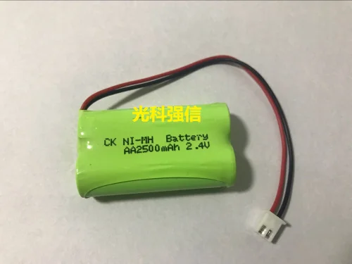 2,4 V AA 2500 MAh никель-металл-гидридный аккумулятор 2,54 штекер