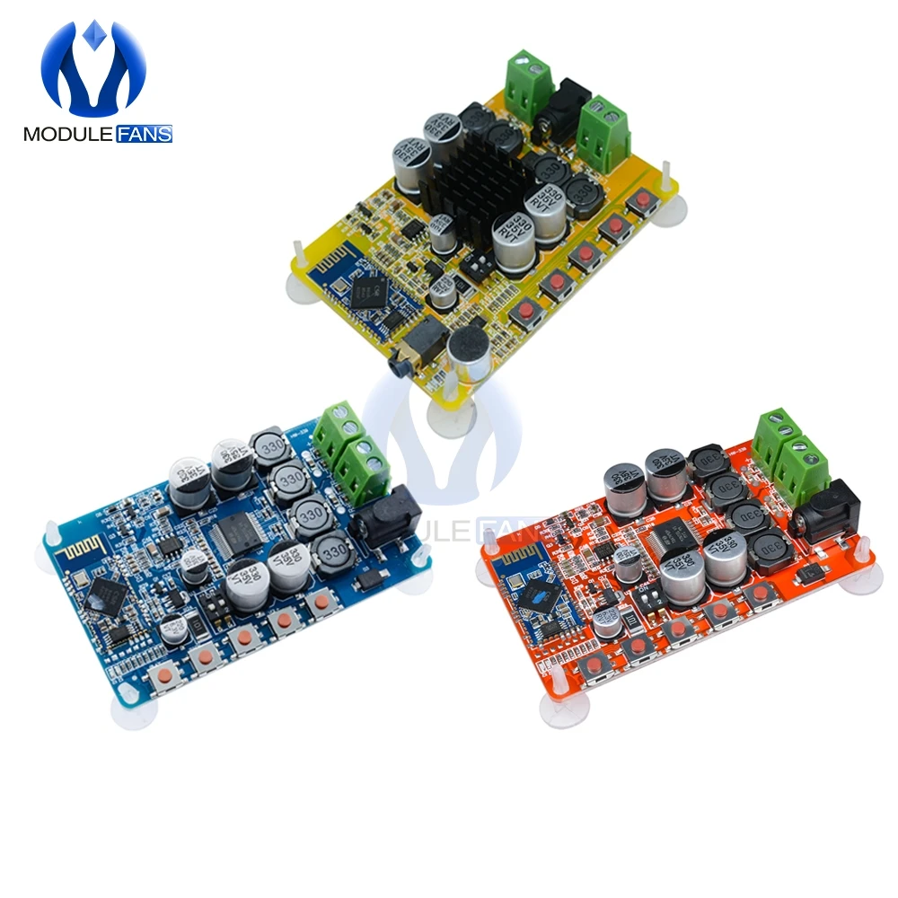 

TDA7492P Wireless Bluetooth 4.0 Audio Receiver Digital Amplifier Board AMP Module BLE V4.0 2X50W AUX Microphone