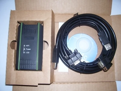 1 lot de c/âble de programmation compatible Siemens S7-200//300//400 PLC 6ES7972-0CB20-0XA0 USB-MPI MPI//PPI//DP//PROFIBUS USB MPI