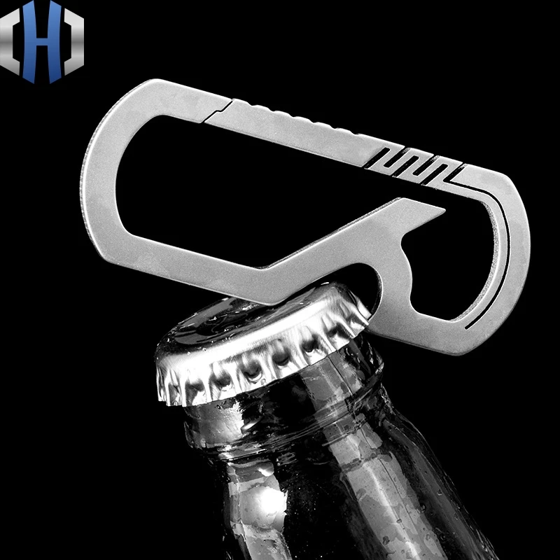 Ceny Brelok ze stopu tytanu mężczyźni i kobiety pary wysoki personalizowany prezent klamra do zawieszania sztuk osobowość kreatywny otwarty kluczyk do samochodu