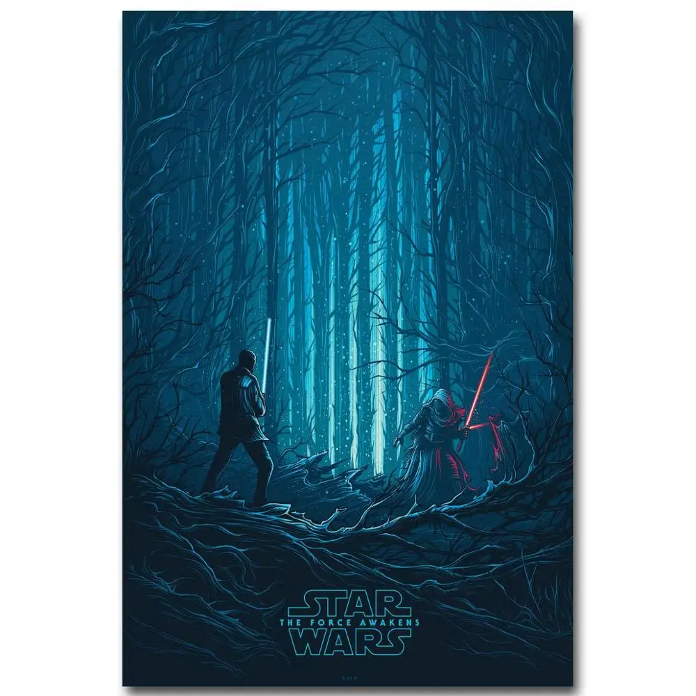 Star Wars Episode 7 Movie Silk Poster Home Bedroom Decor Pictures 13x20 inch 