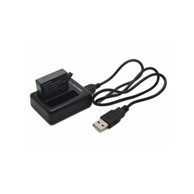 Caricatore gopro hero 4 ahdbt-401 doppio,charger whit usb,cavo usb