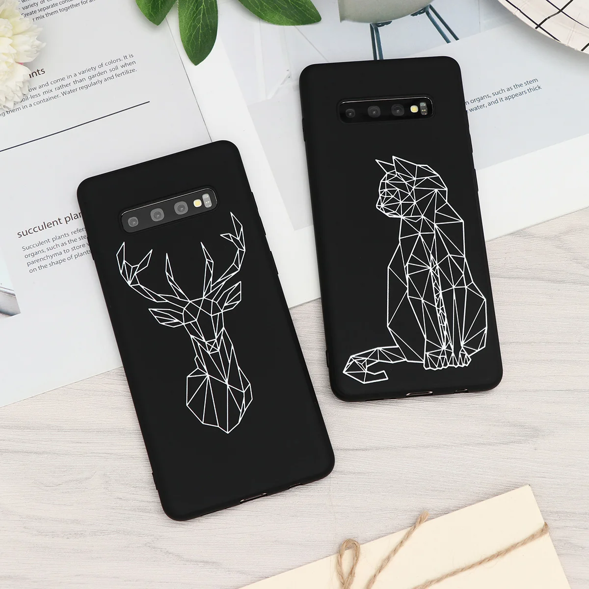 

Geometric lines Matte Case For Samsung Galaxy A7 A9 2018 M10 M20 A30 A40 A50 A70 Note 8 9 S7 Edge S8 S9 S10 J4 J6 Plus TPU Cover