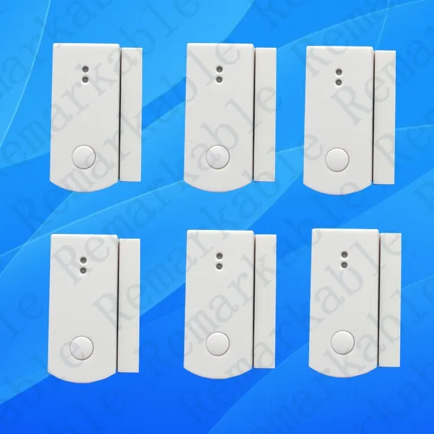 

6PCS 433MHZ 868MHZ door sensor,door gap magnetic detector window magnet sensor,door contact for home security alarm system X6