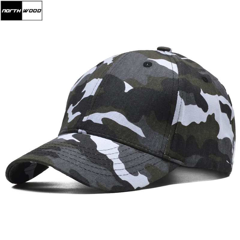 

[NORTHWOOD] Unisex Snow Camouflage Baseball Cap Men Bone Snapback Caps Army Hat High Quality Brand Camouflage Cap Casquette