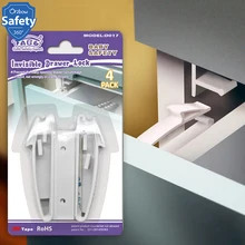 Невидимая защита для детей замок для ящика шкафа для безопасности ребенка Уникальная функция Удар Встроенная