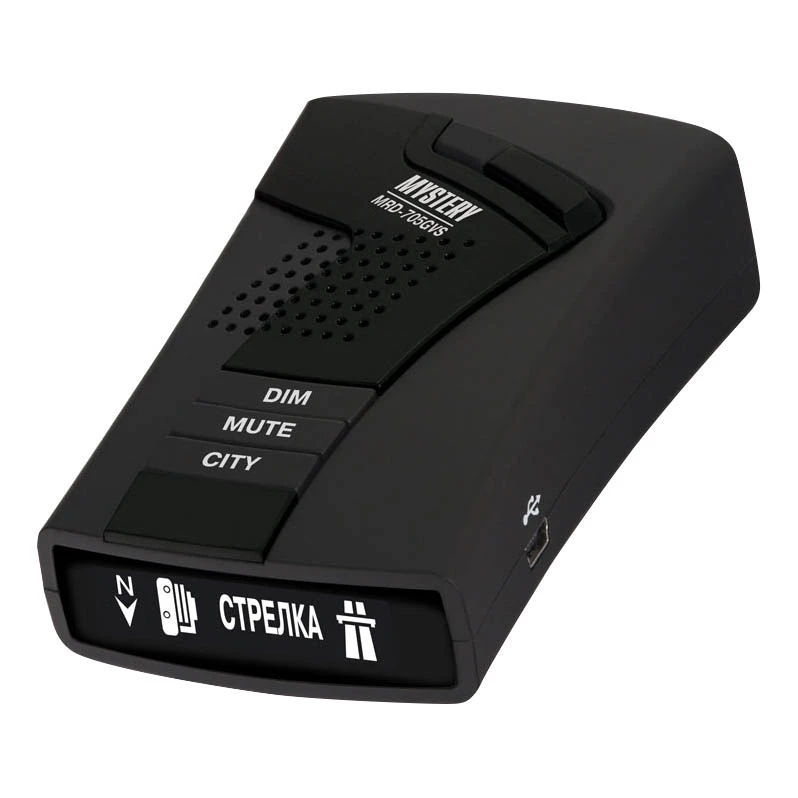 Радар-детектор MYSTERY MRD-705GVS (Обнаружение сигналов радаров в диапазонах: X/UltraX, K/UltraK, Ka. Обнаружение сигнал