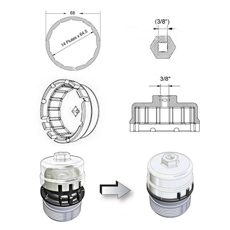 Chuang-Qian-64-5mm-14-Flutes-Universal-Oil-Filter-Socket-Housing-Tool-Aluminum-Remover-Cup-Wrench (3)