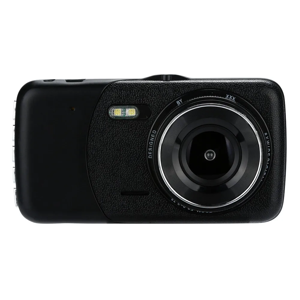 4 ''LCD IPS Двойной объектив Автомобильный видеорегистратор FHD 1080P камера для