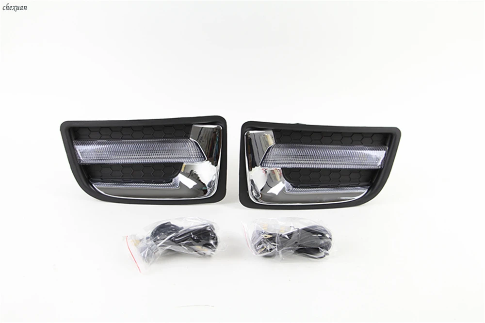 CSCSNL 1 комплект для ISUZU D MAX DMAX 2014 2015 светодиодный DRL Габаритные огни 12В ABS колпак