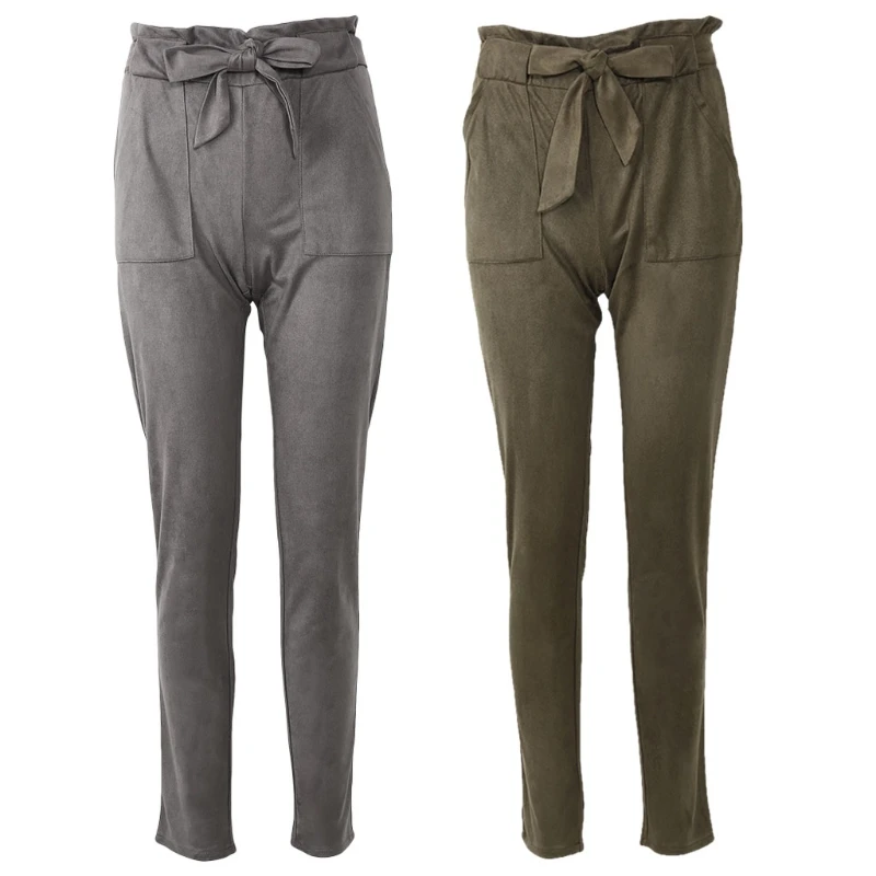 

New 2018 Fashion Bottoms Female Trouser Casual Pencil Pants High Waist Trousers