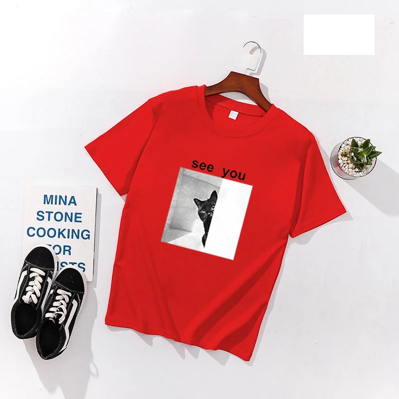 أراك طباعة المرأة تي شيرت الربيع الصيف قصيرة الأكمام يا الرقبة القطن دنة النساء قمم المحملات يتأهل النساء تي شيرت أراك طباعة المرأة تي شيرت الربيع الصيف قصيرة الأكمام يا الرقبة القطن دنة النساء قمم المحملات يتأهل النساء تي شيرت