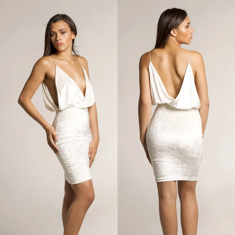 white velour dress