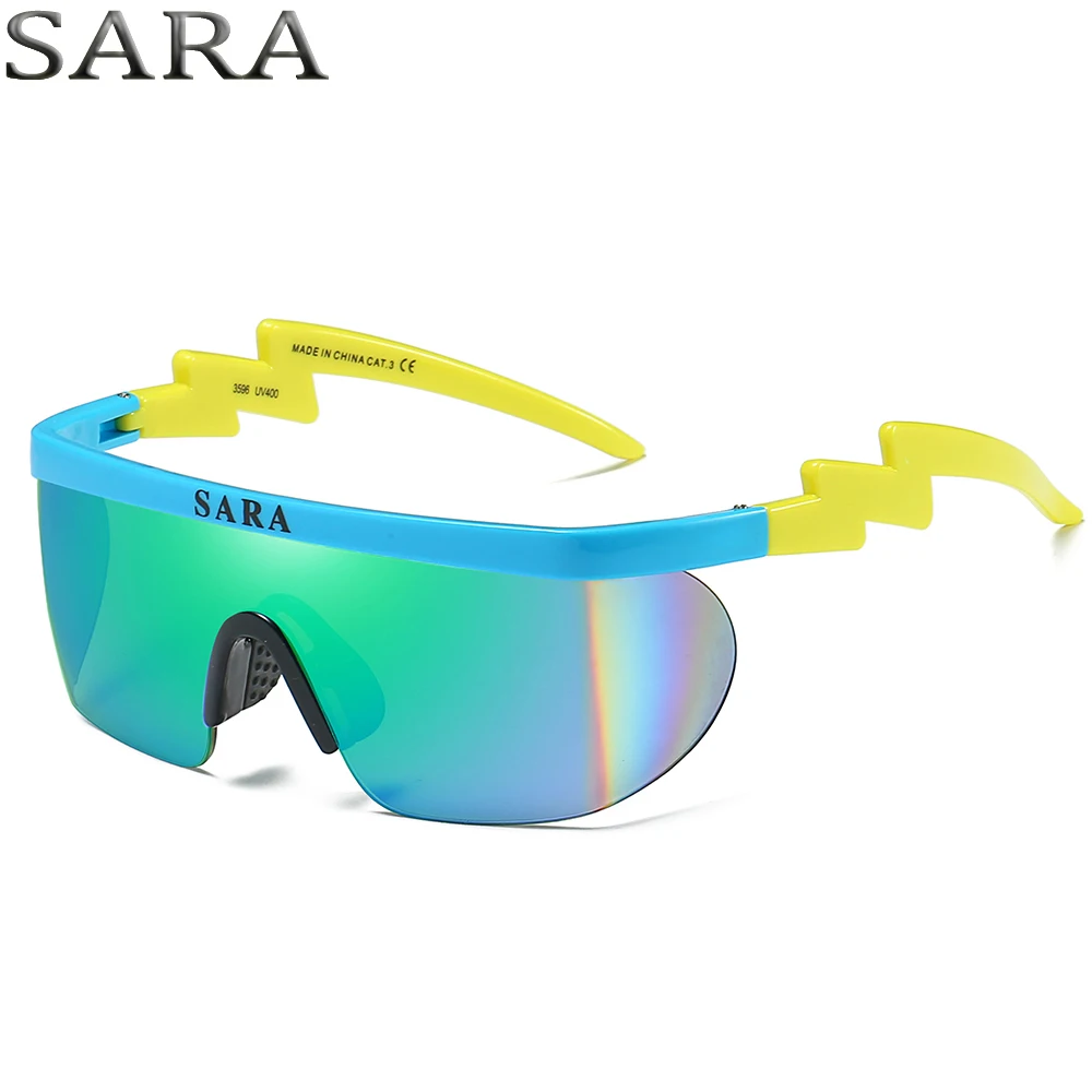Солнцезащитные очки Мужские Винтажные спортивные очки Италия дизайн покрытие зеркало для SARA солнцезащитные очки Gafas de sol УФ Защита SA3596 CE - Цвет линз: C11
