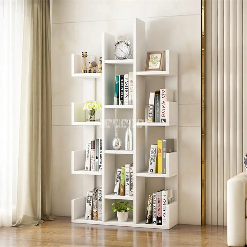 A-01, простой современный книжный шкаф, мебель для гостиной, креативная деревянная подставка для хранения, витрина для спальни, детская деревянная книжная полка - Цвет: B