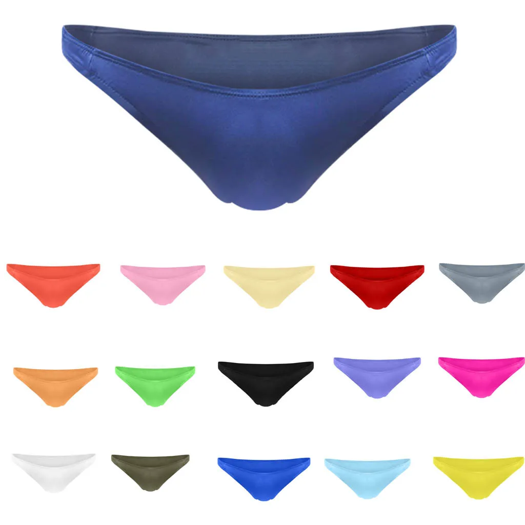 

Translucent ice silk thong Solid Multicolor G-string Mens sexy Briefs Lingerie thong Free Size Nylon Men's Sexy Underwear F522