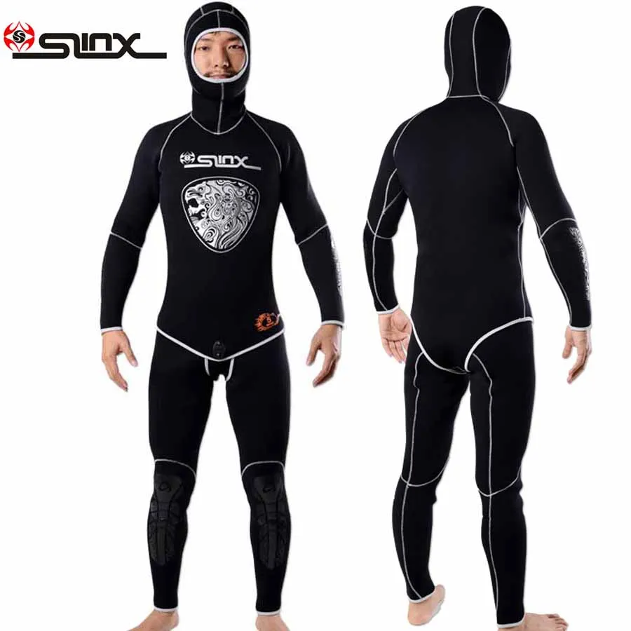 Slinx men 5mm hooded wetsuits spearfishig wetsuit wet suit scuba diving