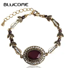 Blucome Vintage смолы браслеты женщины руки Аксессуары Bijoux Браслет Женские ювелирные изделия браслеты Diy турецкой партии ювелирных изделий