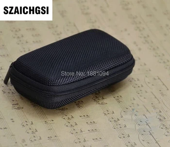 

SZAICHGSI Zipper Hard Headphone bag,Earphone Bag,Protective Usb Cable Organizer,Portable Earbuds Pouch box wholesale 200pcs/lot