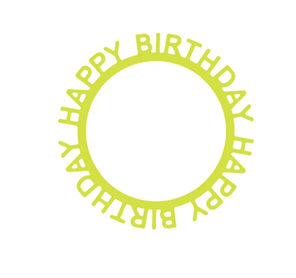 happy birthday circle template