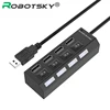 Good Buy USB Splitter Notebook Desktop Usb-2.0-Hub Robotsky 4-Port On/off-Switch Laptop Led-Indicator wGKp9BY9