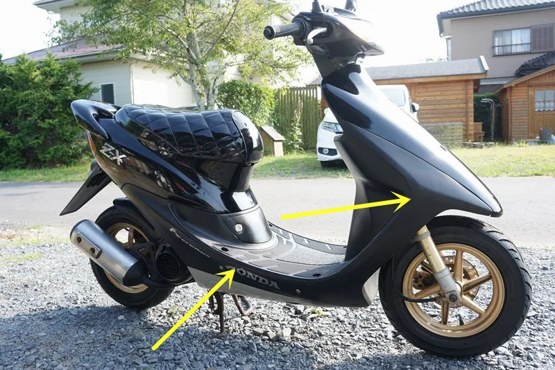 Чехол для мотоцикла и скутера HONDA DIOZX AF34 AF35 материал PP темно Черная передняя