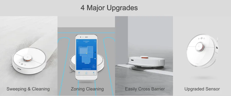 Roborock робот пылесос 2 S50 S55 робот пылесос для дома автоматическая Чистка уборка приложение Smart планируется навигации