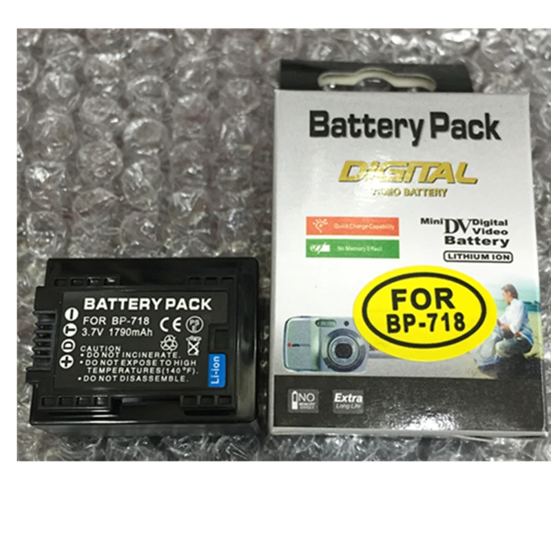 BP 718 BP718 BP 727 lithium batteries BP 718 BP727 Digital camera