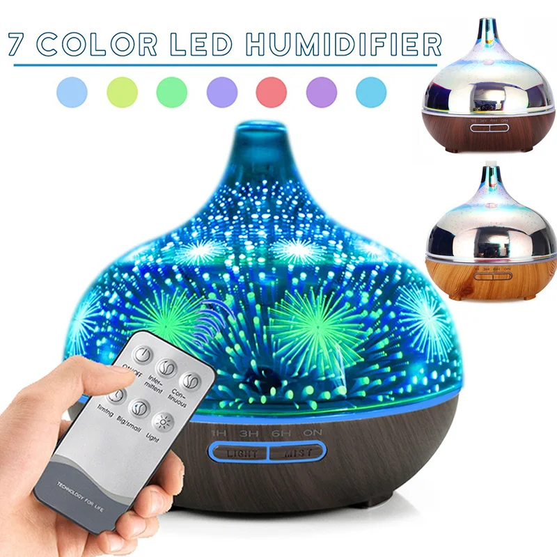 

Air Humidifier Aroma Diffuser Ultrasonic Humidifier Mist Maker Ultrasonic Aromatherapy Diffuser Fashion Portable Remote Control